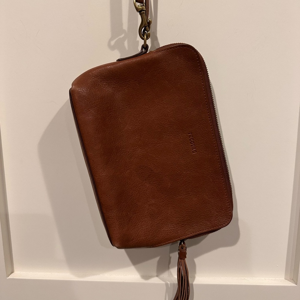 Tecovas Leather Wrist Pouch in Fawn